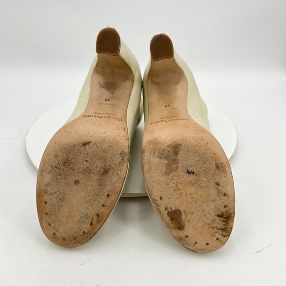 Officine Creative Women Size EU 39 Us 9 Cream Tan Suede Back Zip Ankle Boot - Picture 10 of 16